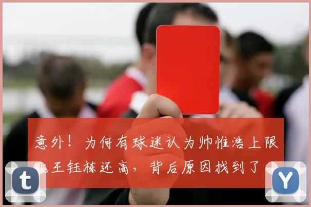 意外！为何有球迷认为帅惟浩上限比王钰栋还高，背后原因找到了